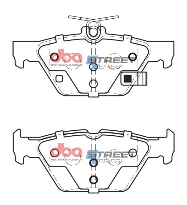 DBA Brake Pads Street Series Ceramic — Rear Axle for Subaru Forester / Impreza – DB2398SS — brake part photo