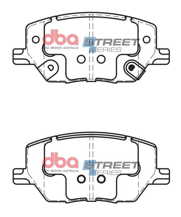 DBA Brake Pads Street Series Ceramic — Front Axle for Fiat 500X / Jeep Compass (MP) – DB2399SS — brake part photo