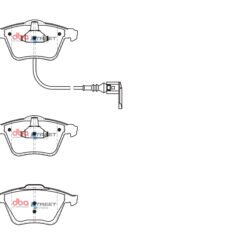 DBA Brake Pads Street Series Ceramic — Front Axle for Audi S3 8P / TT quattro 8J – DB2402SS — brake part photo