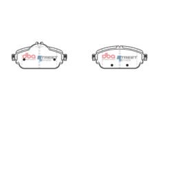 DBA Brake Pads Street Series Ceramic — Front Axle for Mercedes-Benz C-Class (W205) C160 / C-Class (W205) C180 – DB2403SS — brake part photo
