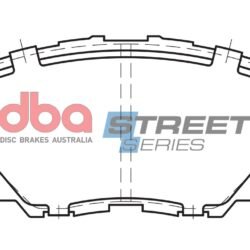 DBA Brake Pads Street Series Ceramic — Front Axle for Fiat 124 Spider / Mazda MX5 (Mk4) (ND) – DB2441SS — brake part photo