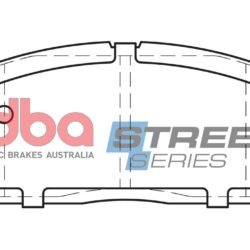 DBA Brake Pads Street Series Ceramic — Front Axle for Toyota Camry CV10R / Camry CV11R – DB308SS — brake part photo