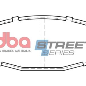 DBA Brake Pads Street Series Ceramic — Front Axle for Datsun Patrol 160 / Nissan Cabstar F22 – DB321SS — brake part photo