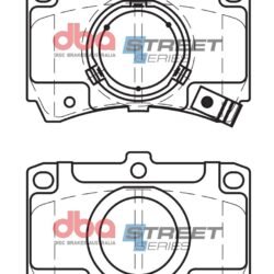 DBA Brake Pads Street Series Ceramic — Front Axle for Ford Laser / Meteor – DB406SS — brake part photo