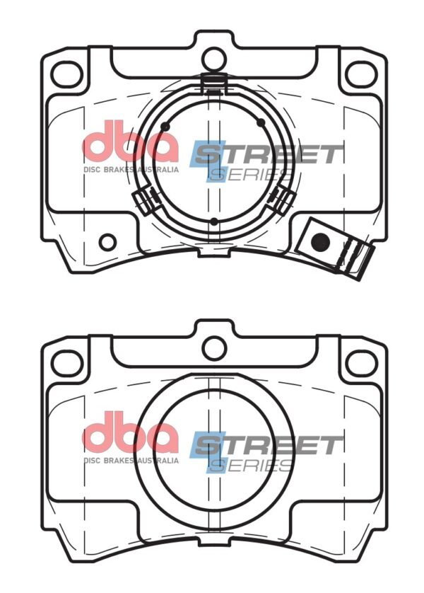 DBA Brake Pads Street Series Ceramic — Front Axle for Ford Laser / Meteor – DB406SS — brake part photo DBA Brake Pads Street Series Ceramic — Front Axle for Ford Laser / Meteor – DB406SS — brake part photo