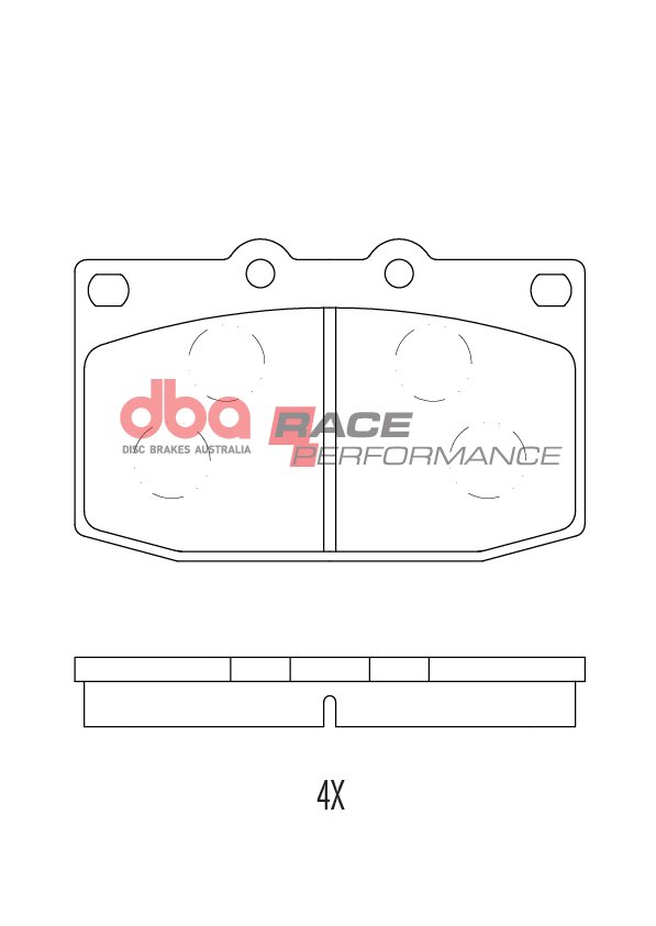 DBA Brake Pads Race Performance — Front Axle for Mazda RX7 / RX7 FC – DB416RP — brake part photo DBA Brake Pads Race Performance — Front Axle for Mazda RX7 / RX7 FC – DB416RP — brake part photo