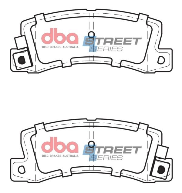 DBA Brake Pads Street Series Ceramic — Rear Axle for Toyota Corolla AE102 / Corolla AE111 – DB422SS — brake part photo