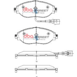 DBA Brake Pads Street Series — Front Axle for Audi A3 8Y / A3 quattro 8Y – DB8849SS 2 DBA Brake Pads Street Series — Front Axle for Audi A3 8Y / A3 quattro 8Y – DB8849SS DBA Brake Pads Street Series — Front Axle for Audi A3 8Y / A3 quattro 8Y – DB8849SS — brake part photo