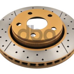 DBA Street Series - X-GOLD Brake Discs — Front Axle for Jeep Wrangler (JK) – DBA2536X — brake part photo