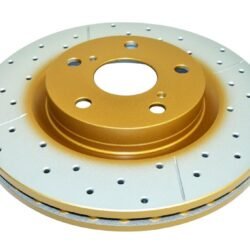 DBA Street Series - En-Shield and X-GOLD Brake Discs — Front Axle for Toyota Alphard / Auris – DBA2709EX — brake part photo