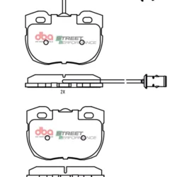 DBA Brake Pads Street Performance — Front for Land Rover Defender 90 / Rover Discovery 1 – DB1176SP — brake part photo