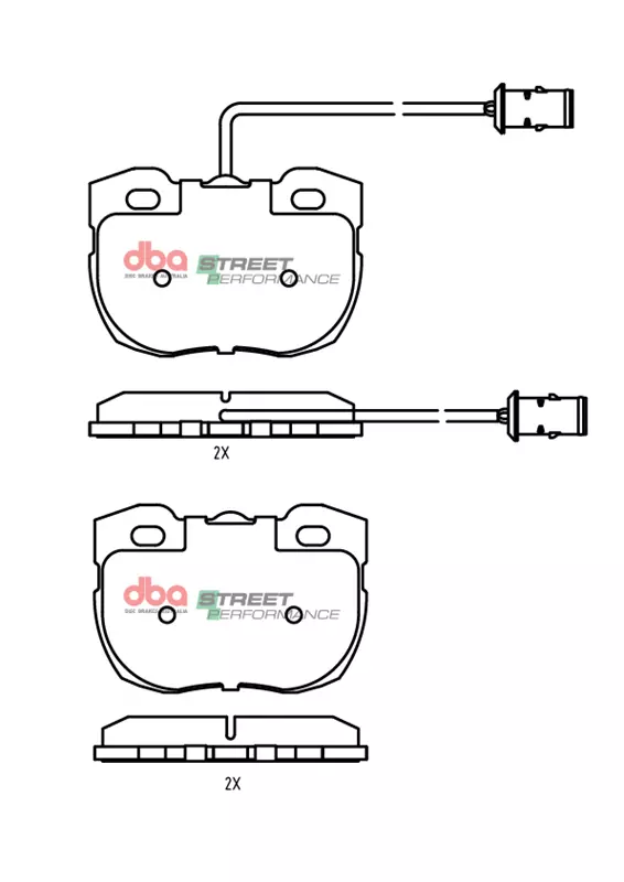 DBA Brake Pads Street Performance — Front for Land Rover Defender 90 / Rover Discovery 1 – DB1176SP — brake part photo
