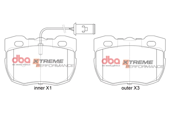 DBA Brake Pads Xtreme Performance — Front for Land Rover Defender 90 / Rover Discovery 1 – DB1176XP — brake part photo DBA Brake Pads Xtreme Performance — Front for Land Rover Defender 90 / Rover Discovery 1 – DB1176XP — brake part photo