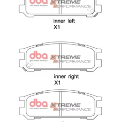 DBA Brake Pads Xtreme Performance — Rear for Subaru Impreza / Impreza Sport – DB1186XP 2 DBA Brake Pads Xtreme Performance — Rear for Subaru Impreza / Impreza Sport – DB1186XP DBA Brake Pads Xtreme Performance — Rear for Subaru Impreza / Impreza Sport – DB1186XP — brake part photo