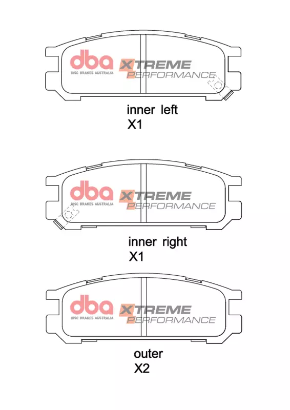 DBA Brake Pads Xtreme Performance — Rear for Subaru Impreza / Impreza Sport – DB1186XP — brake part photo DBA Brake Pads Xtreme Performance — Rear for Subaru Impreza / Impreza Sport – DB1186XP — brake part photo