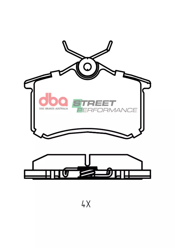DBA Brake Pads Street Performance — Rear for Audi A1 8X / A1 GB – DB1449SP — brake part photo DBA Brake Pads Street Performance — Rear for Audi A1 8X / A1 GB – DB1449SP — brake part photo