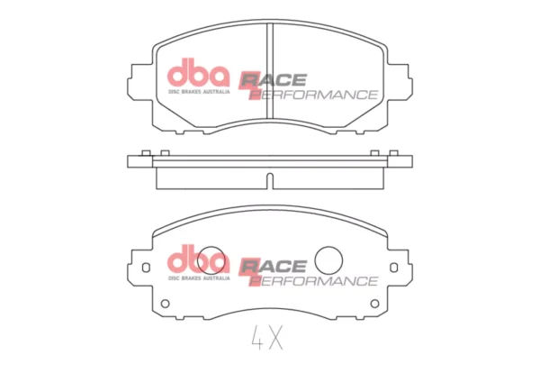 DBA Brake Pads Race Performance — Front Axle for Subaru Impreza / XV – DB15042RP — brake part photo DBA Brake Pads Race Performance — Front Axle for Subaru Impreza / XV – DB15042RP — brake part photo