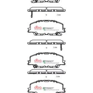 DBA Brake Pads Street Performance — Front for Isuzu D-MAX – DB15074SP — brake part photo