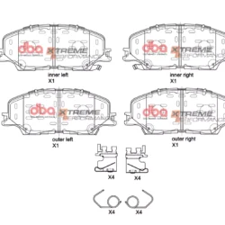 DBA Brake Pads Xtreme Performance — Front Axle for Isuzu D-MAX – DB15074XP — brake part photo