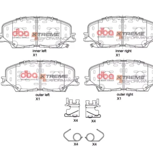 DBA Brake Pads Xtreme Performance — Front Axle for Isuzu D-MAX – DB15074XP — brake part photo
