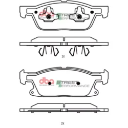 DBA Brake Pads Street Performance — Front for Ford Focus (Mk4) – DB15089SP — brake part photo