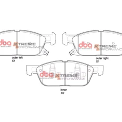 DBA Brake Pads Xtreme Performance — Front Axle for Ford Focus (Mk4) – DB15089XP — brake part photo