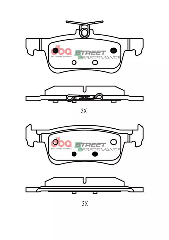 DBA Brake Pads Street Performance — Rear for Ford Fiesta (Mk8) – DB15129SP — brake part photo DBA Brake Pads Street Performance — Rear for Ford Fiesta (Mk8) – DB15129SP — brake part photo