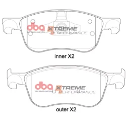 DBA Brake Pads Xtreme Performance — Front Axle for Ford Fiesta (Mk8) – DB15149XP — brake part photo