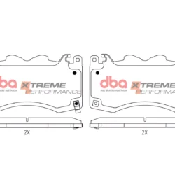 DBA Brake Pads Xtreme Performance — Front Axle for Ford Mustang (7th Generation) – DB15334XP — brake part photo