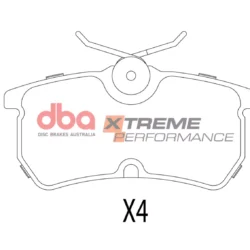 DBA Brake Pads Xtreme Performance — Rear Axle for Ford Fiesta (Mk6) / Fiesta (Mk7) – DB1759XP — brake part photo