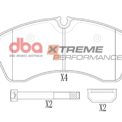 DBA Brake Pads Xtreme Performance — Front Axle for Mercedes-Benz Sprinter 211D / Sprinter 214D – DB1974XP — brake part photo