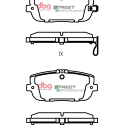 DBA Brake Pads Street Performance — Rear for Abarth 124 Spider / Fiat 124 Spider – DB2064SP — brake part photo