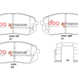 DBA Brake Pads Xtreme Performance — Front Axle for Hyundai Kona / Tucson Mk3 – DB2174XP — brake part photo