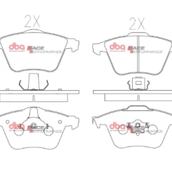 DBA Brake Pads Race Performance — Front Axle for Ford Focus (Mk2) / Focus XR5 – DB2176RP — brake part photo