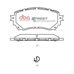 DBA Brake Pads Street Performance — Front for Mazda 6 GJ / 6 GL – DB2293SP 6 DBA Brake Pads Street Performance — Front for Mazda 6 GJ / 6 GL – DB2293SP DBA Brake Pads Street Performance — Front for Mazda 6 GJ / 6 GL – DB2293SP — brake part photo