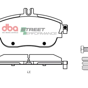 DBA Brake Pads Street Performance — Front Axle for Infiniti Q30 / QX30 – DB2315SP — brake part photo