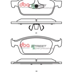 DBA Brake Pads Street Performance — Front Axle for Ford Focus (Mk3) / Kuga (Mk2) – DB2353SP — brake part photo