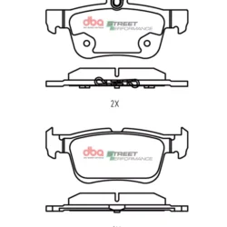 DBA Brake Pads Street Performance — Rear for Ford Focus (Mk4) / Mondeo Estate (Mk5) – DB2406SP — brake part photo