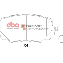 DBA Brake Pads Xtreme Performance — Front Axle for Fiat 124 Spider / Mazda MX5 (Mk4) (ND) – DB2441XP — brake part photo