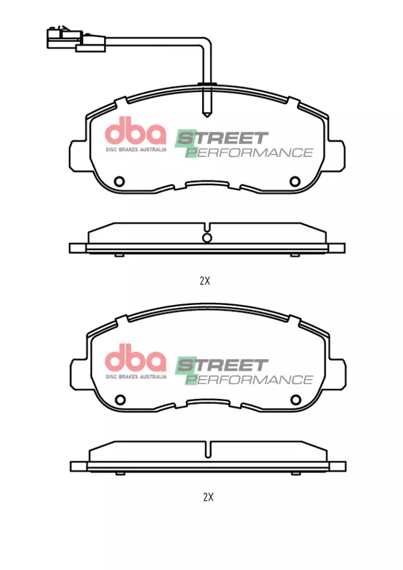 DBA Brake Pads Street Performance — Front Axle for Ineos Grenadier / Grenadier Quartmaster – DB2476SP — brake part photo DBA Brake Pads Street Performance — Front Axle for Ineos Grenadier / Grenadier Quartmaster – DB2476SP — brake part photo