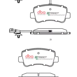 DBA Brake Pads Street Performance — Rear for Ineos Grenadier / Grenadier Quartmaster – DB2478SP — brake part photo