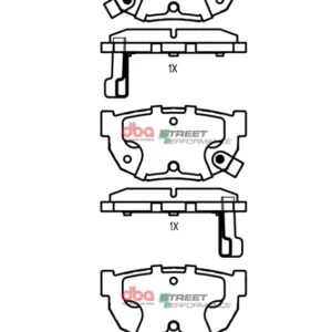 DBA Brake Pads Street Performance — Rear for Nissan 200SX (S13) / 200SX (S14) – DB325SP — brake part photo