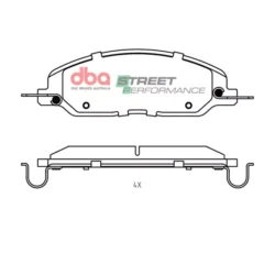 DBA Brake Pads Street Performance — Front Axle for Ford Mustang (5th Generation) – DB7986SP — brake part photo