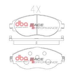 DBA Brake Pads Race Performance — Front Axle for Audi A3 8Y / A3 quattro 8Y – DB8849RP — brake part photo