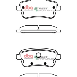 DBA Brake Pads Street Performance — Rear for Mercedes-Benz A-Class (W176) A45 AMG / CLA Shooting Brake (X117) CLA45 AMG – DB8880SP — brake part photo