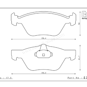 Endless Alfa Romeo 156 Front Brake Pads – EIP080