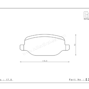 Endless Alfa Romeo Brera Rear Brake Pads – EIP147