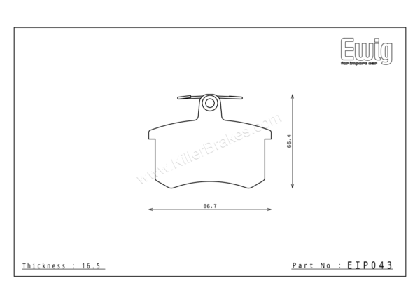 Endless Audi 100 Quattro Rear Brake Pads – EIP043 1 Endless Audi 100 Quattro Rear Brake Pads – EIP043 Endless Audi 100 Quattro Rear Brake Pads – EIP043