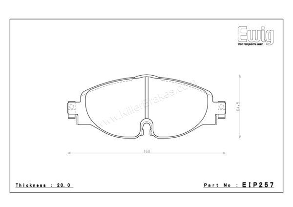 Endless Audi A3 8P Front Brake Pads – EIP257 1 Endless Audi A3 8P Front Brake Pads – EIP257 Endless Audi A3 8P Front Brake Pads – EIP257