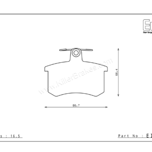 Endless Audi A8 Rear Brake Pads – EIP043